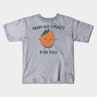 Man-Go Crazy for You, 8-Bit Pixel Art Mango Kids T-Shirt